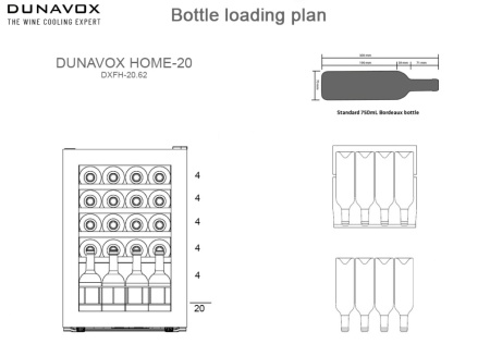 Винный шкаф Dunavox DXFH-20.62